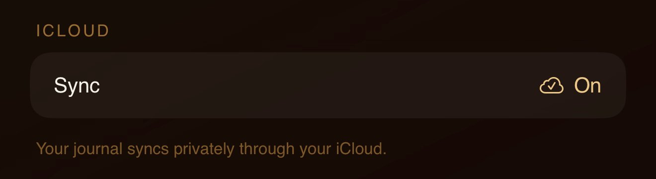 The Settings iCloud row indicating sync is on across iPhone and iPad.